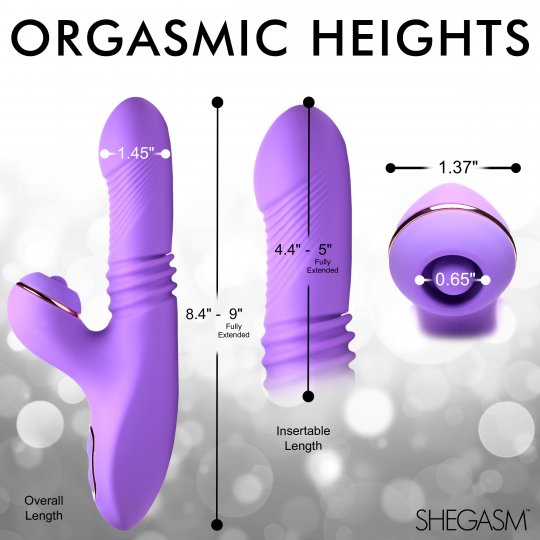 Pro-Thrust Max 14X Thrusting and Pulsing Silicone Rabbit
Code: AH361