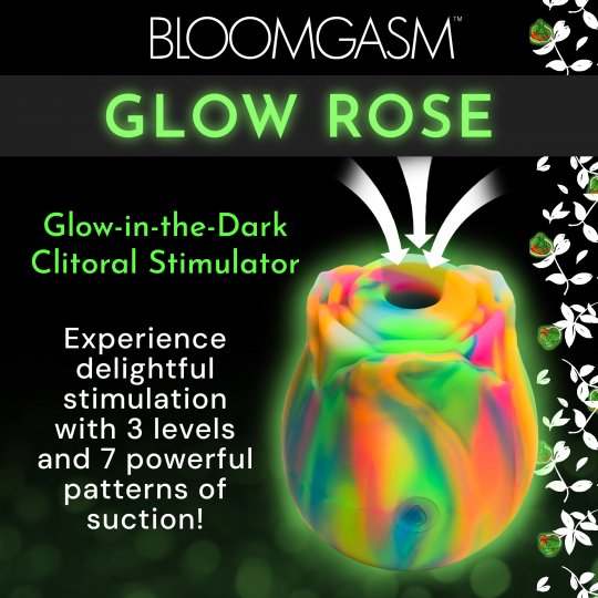 Glow Rose Glow-in-the-Dark Clitoral Stimulator Code: AH435