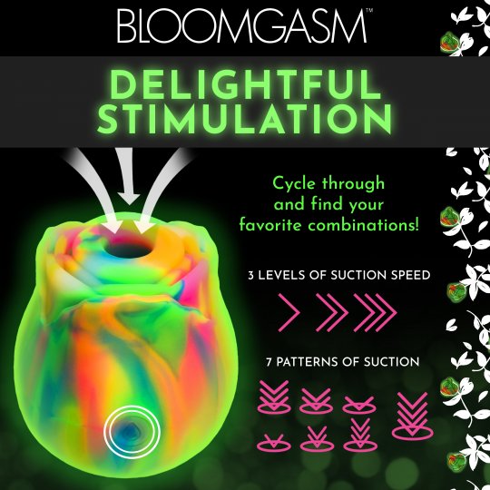 Glow Rose Glow-in-the-Dark Clitoral Stimulator Code: AH435