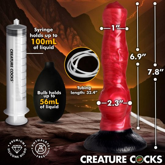 Hell Hound Squirting Silicone Dildo
Code: AH760