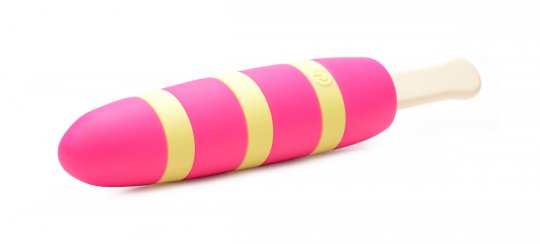 Fizzin 10X Popsicle Silicone Rechargeable Vibrator Code: AG177-Magenta