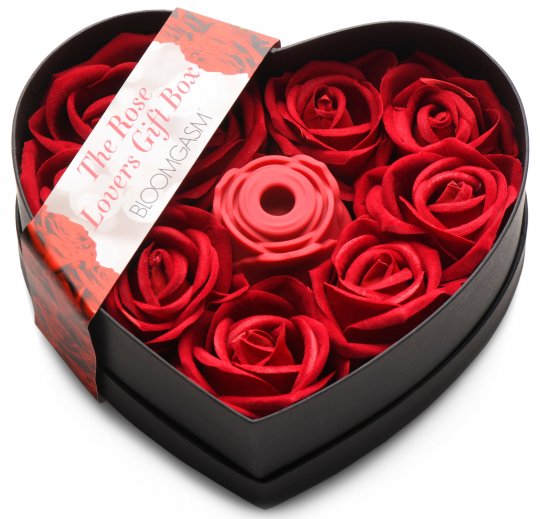 The Rose Lover's Gift Box 10X Clit Suction Rose - Red Code: AH128
