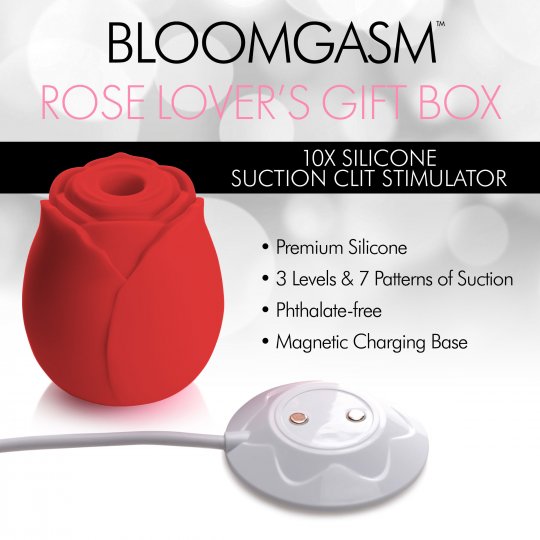 The Rose Lover's Gift Box 10X Clit Suction Rose - Red Code: AH128