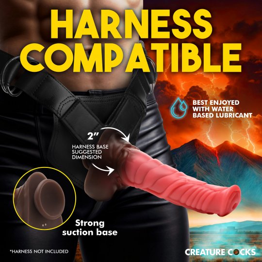 Deluxe Centaur Thrusting & Vibrating Silicone Dildo Code: AH328