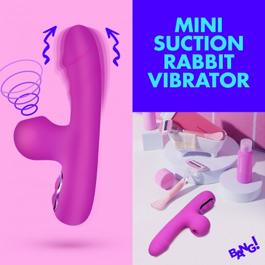 Mini Suction Silicone Rabbit Vibrator Code: AH477