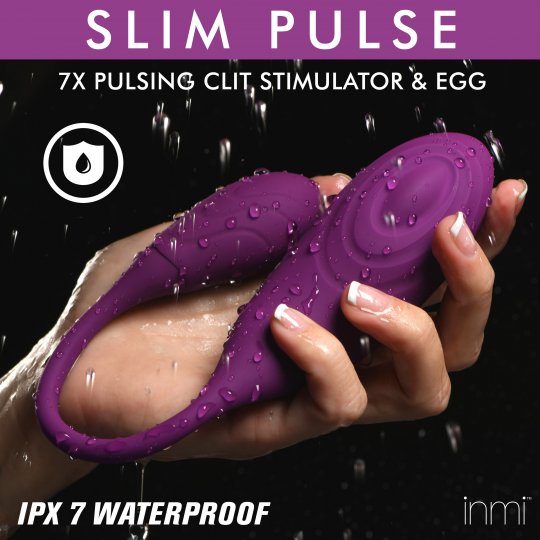 Slim Pulse 7X Pulsating Silicone Clit Stimulator and Vibrating Egg
Code: AG982